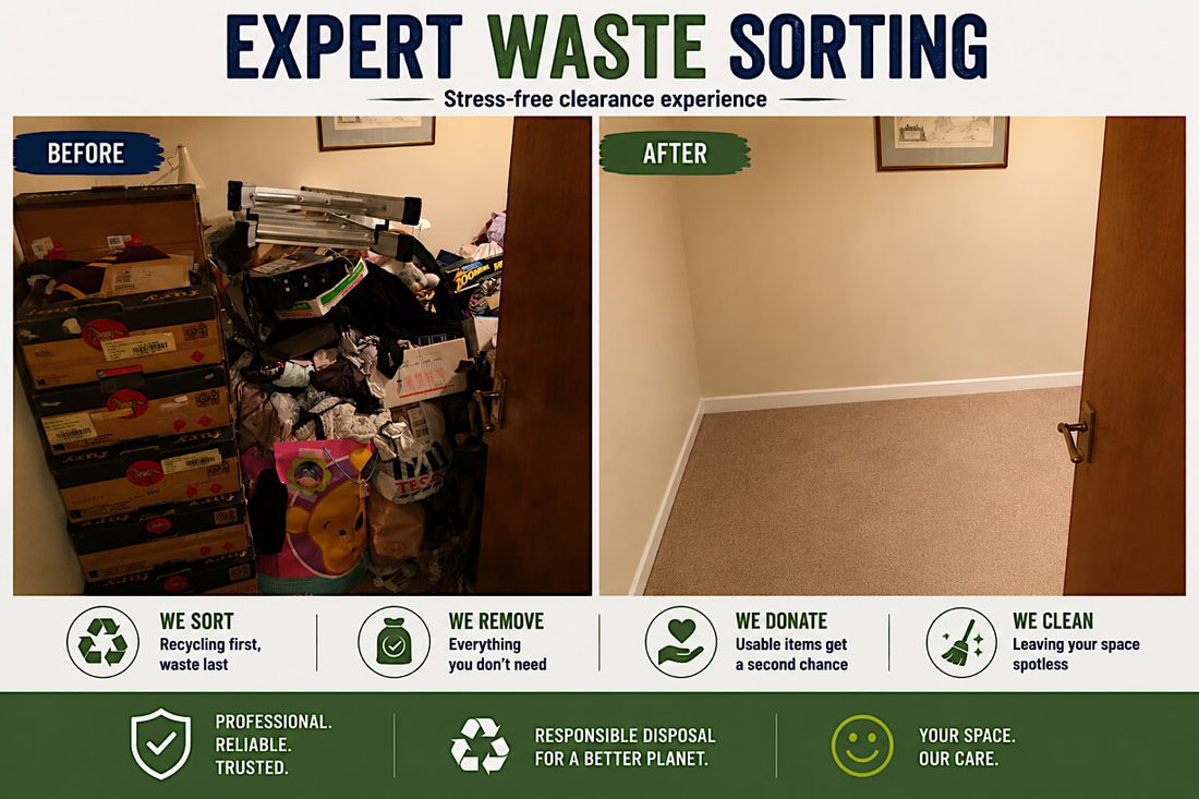 Room-by-room hoarding clearance — Cumbria Hoarding