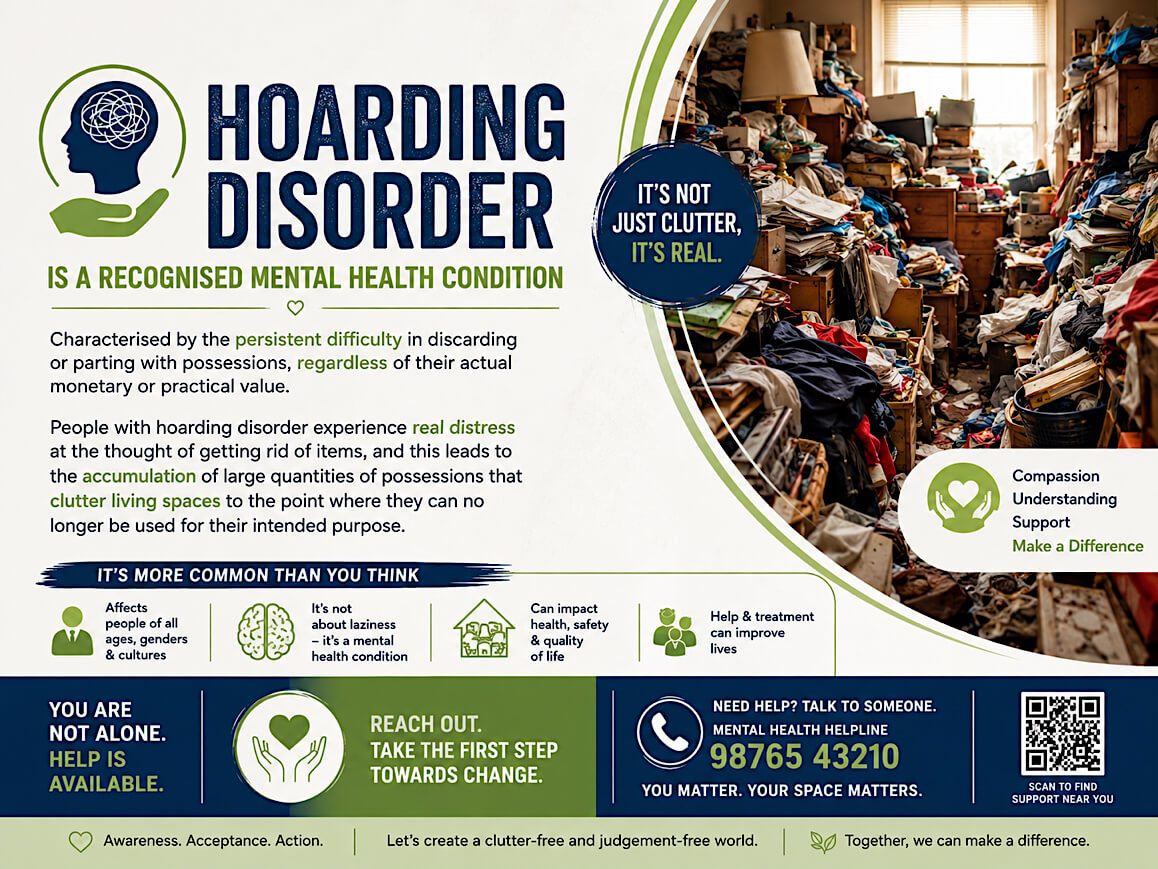 A family discussing how to help a relative with hoarding